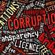 Corruption word cloud