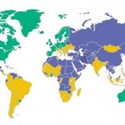 Freedom House 2015 map of press freedom