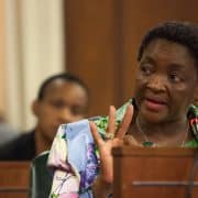 Minister of Social Development Bathabile Dlamini apperars before Parliament's standing committee on public accounts (SCOPA) in the Old Assembly in Parliament. Dlamini was asked before SCOPA to discuss social grants