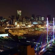 City of Johannesburg skyline at night