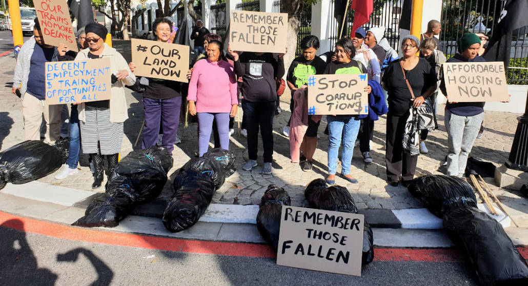 Activists protest outside Parliament as MPs are sworn in