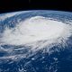 Image of a hurricane seen from space