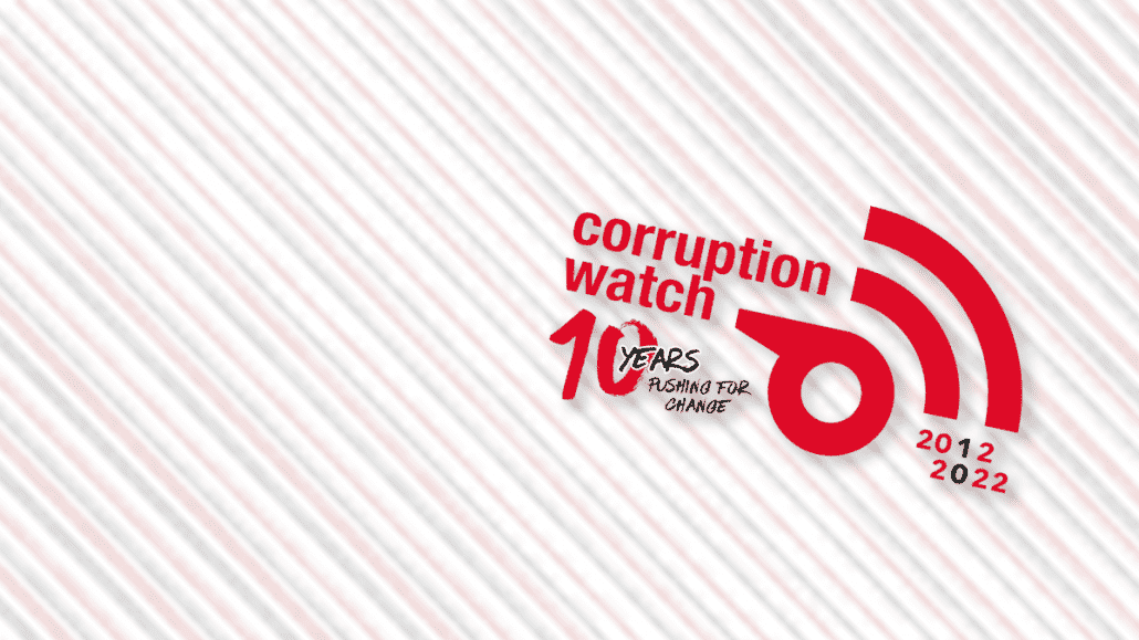 Corruption Watch 10 years logo