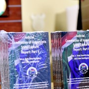 Copies of the fifth part of the Zondo commission's report