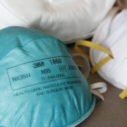 Photo of protective N95 masks