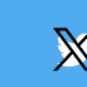 Old Twitter logo with new X logo on top