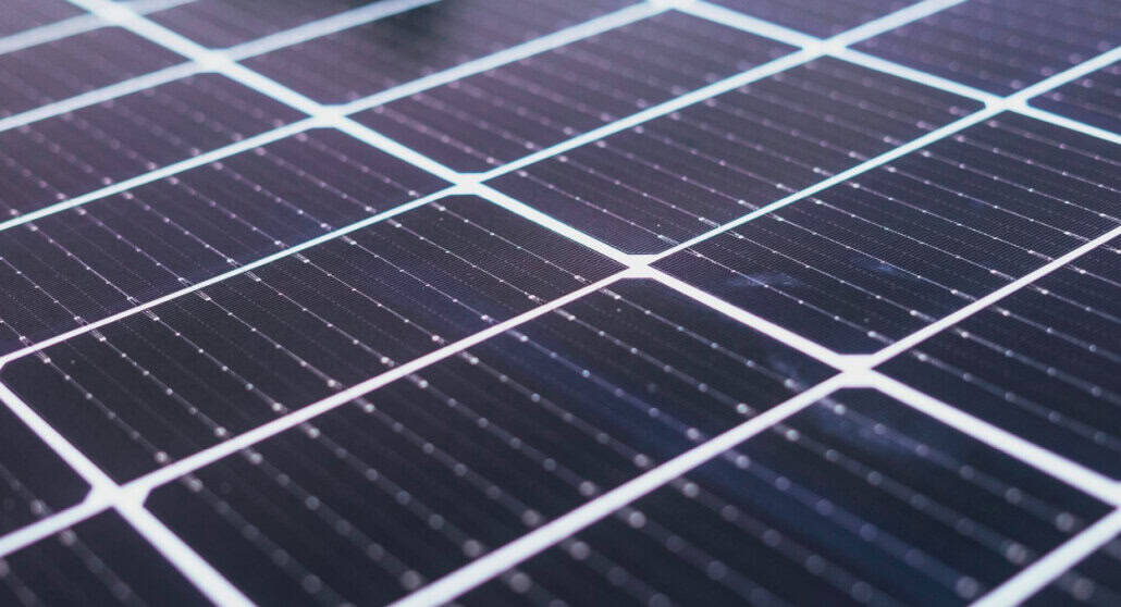 Close-up of a solar panel
