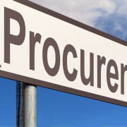 A road sign pointing the way to procurement